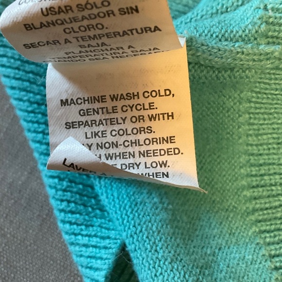 Kids Turquoise Sweater Vest - Picture 6 of 6